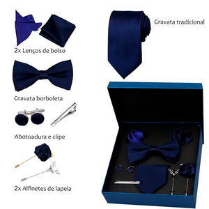 Conjunto Gravatas e Acessórios para Terno